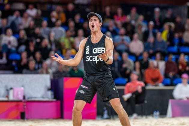 RECORD DATE NOT STATED ADELAIDE, AUSTRALIA - NOVEMBER 19: Sven Winter (Player 2 - GER) during the Beach volleyball, Beachvolleyball World Championships at Adelaide on November 19, 2025 in Adelaide, Australia. Australia Copyright: xBEAUTIFULxSPORTS PeterxWeberx