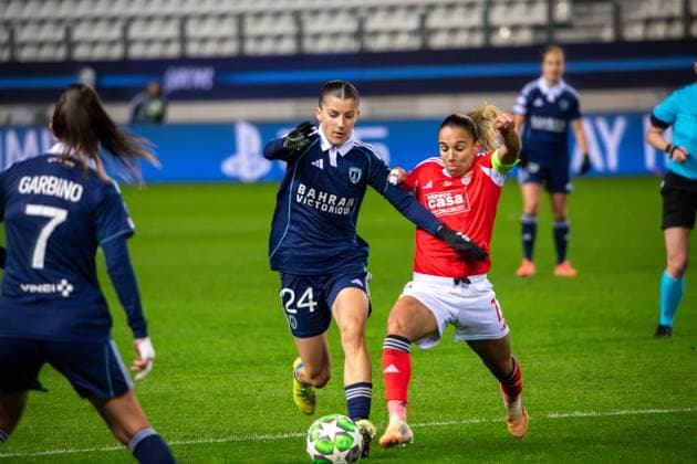 November 19, 2025, Paris, Å½Le-De-France, France: November 19, 2025, Paris, France: Women s Champions League, 4th matchday : Paris FC - Benfica : Paris FC claims their first victory in the 2026 UEFA Women s Champions League beating Benfica at Jean-Bouin (2-0). Maelline Mendy and Maelle Garbino scored for the team coached by Sandrine Soubeyrand. Paris France - ZUMAp284 20251119_zip_p284_043 Copyright: xMickaelxPintax