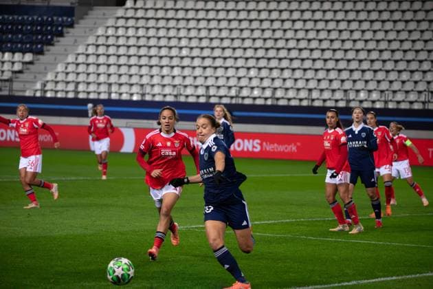 November 19, 2025, Paris, Å½Le-De-France, France: November 19, 2025, Paris, France: Women s Champions League, 4th matchday : Paris FC - Benfica : Paris FC claims their first victory in the 2026 UEFA Women s Champions League beating Benfica at Jean-Bouin (2-0). Maelline Mendy and Maelle Garbino scored for the team coached by Sandrine Soubeyrand. Paris France - ZUMAp284 20251119_zip_p284_064 Copyright: xMickaelxPintax