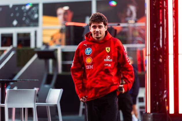 F1 - LAS VEGAS GRAND PRIX 2025 LECLERC Charles (mco), Scuderia Ferrari SF-25, portrait during the 2025 Formula 1 Las Vegas Grand Prix, 22th round of the 2025 FIA Formula One World Championship, WM, Weltmeisterschaft from November 21 to 23, 2025 on the Las Vegas Strip Circuit, in Paradise, Nevada, United States of America -  Copyright: xJoaoxFilipex