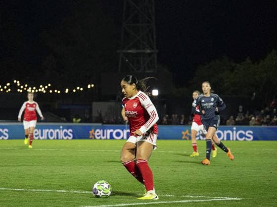 Olivia Smith of Arsenal during the UEFA Women?s Champions League match between Arsenal and Real Madrid at Meadow Park on November 19, 2025 n Borehamwood, England. Copyright: xElliotxLegg SPPx Sportspressphoto_SPR64028