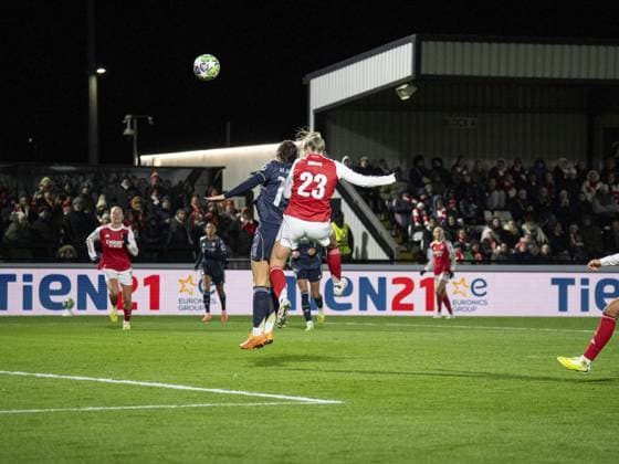 Alessia Russo of Arsenal scoring a goal during the UEFA Women?s Champions League match between Arsenal and Real Madrid at Meadow Park on November 19, 2025 n Borehamwood, England. Copyright: xElliotxLegg SPPx Sportspressphoto_SPR64029