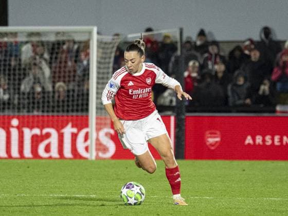 Katie McKabe of Arsenal during the UEFA Women?s Champions League match between Arsenal and Real Madrid at Meadow Park on November 19, 2025 n Borehamwood, England. Copyright: xElliotxLegg SPPx Sportspressphoto_SPR64038