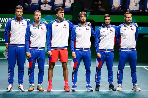 TENNIS - Internazionali di Tennis - Davis Cup - Final Eight Team Czech Republic national anthem during Davis Cup - Final Eight, International Tennis match in Bologna, Italy, November 20 2025 Bologna Italy  Copyright: xIPAxSport ABACAx