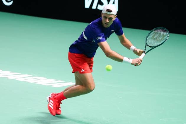 Jakub MENSIK (CZE) during Davis Cup - Final Eight, International Tennis match in Bologna, Italy, November 20 2025  Copyright: xRobertaxCorradin IPAxSportx xipa-agency.netx xx IPA_68162218 IPA_Agency_IPA68162218