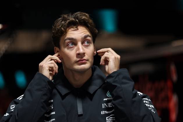 FORMULE 1 : Grand prix de Las vegas - 20 11 2025 63 Georges Russell (GBR) Mercedes AMG Petronas F1 Team (DEU) Mercedes-AMG W16 E Mercedes during the 2025 Formula One Las Vegas Grand Prix, 22th round of the 2025 Formula 1 World Championship, WM, Weltmeisterschaft taking place from November 20 to 22, 2025 on the Las Vegas Strip circuit (USA) LAS VEGASUnited States  Copyright: xMPSxAGENCYx