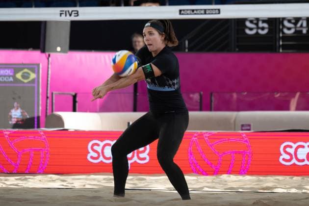 RECORD DATE NOT STATED ADELAIDE, AUSTRALIA - NOVEMBER 20: Anna-Lena Grüne (Player 2 - GER) during the Beach volleyball, Beachvolleyball World Championships at Adelaide on November 20, 2025 in Adelaide, Australia. Australia Copyright: xBEAUTIFULxSPORTS PeterxWeberx