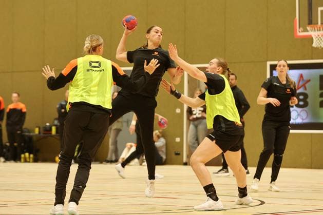 ARNHEM - Women s handball players training ahead of the World Cup, which will be held in the Netherlands and Germany. ANP BART STOUTJESDIJK xVIxANPxSportx xxANPxIVx 542571772 originalFilename: 542571772.jpg
