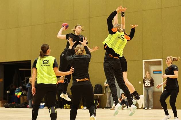 ARNHEM - Women s handball players training ahead of the World Cup, which will be held in the Netherlands and Germany. ANP BART STOUTJESDIJK xVIxANPxSportx xxANPxIVx 542571779 originalFilename: 542571779.jpg