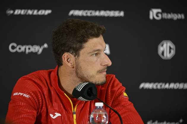 Davis Cup Finale 2025 Bologne - Davis Cup Finale 2025 Bologne - 20 11 2025 - Carreno Busta - press conference, PK, Pressekonferenz - Espagne Bologne  Copyright: xChryslenexCaillaud Pznewsx
