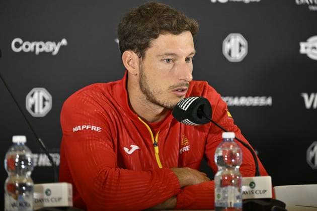 Tennis, Davis Cup Finals in Bologna, Team Spain, Pablo Carreno Busta press conference