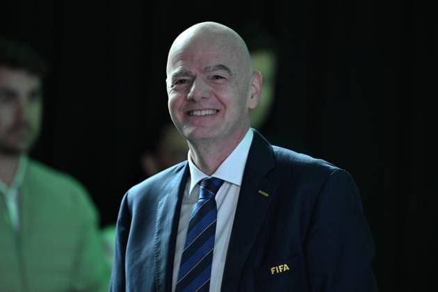 2026 FIFA World Cup, WM, Weltmeisterschaft, Fussball Play-Off Tournament draw ZURICH, SWITZERLAND - NOVEMBER 20: FIFA President Gianni Infantino attends the 2026 FIFA World Cup Play-Off Tournament draw at the FIFA s Home of Football in Zurich, Switzerland on November 20, 2025. Mustafa Yalcin Anadolu Zurich Switzerland. Editorial use only. Please get in touch for any other usage.  Copyright: x2025xAnadoluxMustafaxYalcinx