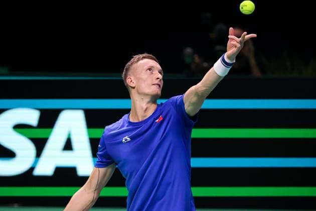 Jiri LEHECKA (CZE) during Davis Cup - Final Eight, International Tennis match in Bologna, Italy, November 20 2025  Copyright: xRobertaxCorradin IPAxSportx xipa-agency.netx xx IPA_68165608 IPA_Agency_IPA68165608