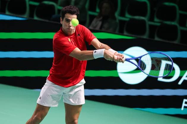 Jaume MUNAR (ESP) during Davis Cup - Final Eight, International Tennis match in Bologna, Italy, November 20 2025  Copyright: xRobertaxCorradin IPAxSportx xipa-agency.netx xx IPA_68165662 IPA_Agency_IPA68165662