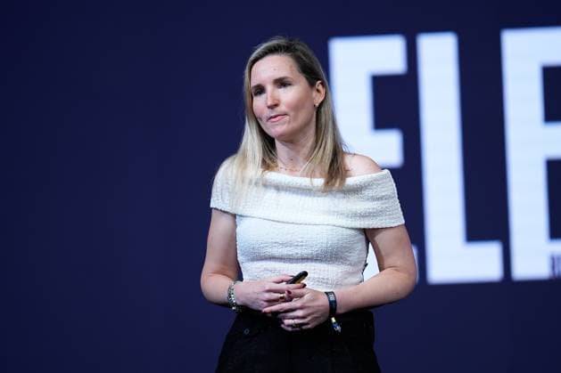 November 20, 2025, Las Rozas, Madrid, Spain: Reyes Bellver, Director of Women s Football RFEF, attends during the International WomenÃ¢â‚¬â ¢s Football Congress 2025 ELEVA at Ciudad del Futbol on November 20, 2025, in Las Rozas, Madrid, Spain. Las Rozas Spain - ZUMAa181 20251120_zaa_a181_046 Copyright: xDennisxAgyemanx