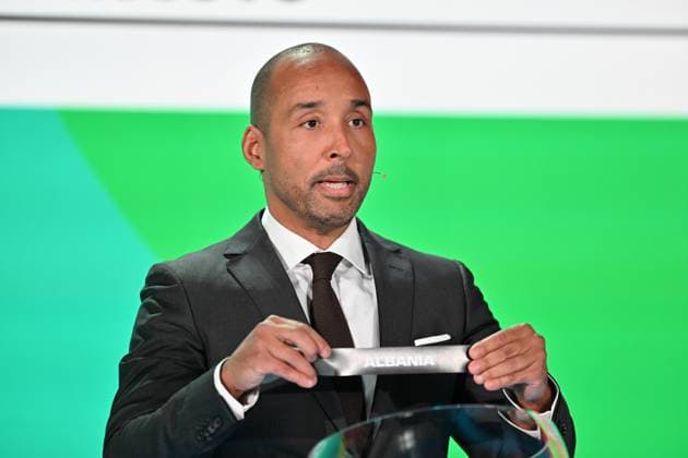 2026 FIFA World Cup, WM, Weltmeisterschaft, Fussball Play-Off Tournament draw ZURICH, SWITZERLAND - NOVEMBER 20: Sweden former player Martin Dahlin during the 2026 FIFA World Cup Play-Off Tournament draw at the FIFA s Home of Football in Zurich, Switzerland on November 20, 2025. Mustafa Yalcin Anadolu Zurich Switzerland. Editorial use only. Please get in touch for any other usage.  Copyright: x2025xAnadoluxMustafaxYalcinx