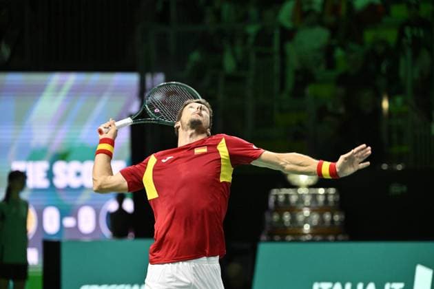 Davis Cup Finale 2025 Bologne - Davis Cup Finale 2025 Bologne - 20 11 2025 - Carreno Busta - Espagne Bologne  Copyright: xChryslenexCaillaud Pznewsx