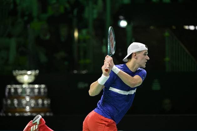 Davis Cup Finale 2025 Bologne - Davis Cup Finale 2025 Bologne - 20 11 2025 -Jakub Mensik - Tchequie Bologne  Copyright: xChryslenexCaillaud Pznewsx
