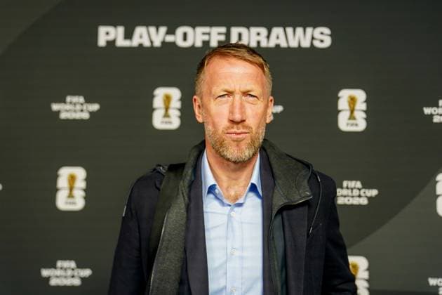 Soccer FIFA World Cup Qualification Europe 2025 26 Playoff Draw Home of FIFA Zurich, Switzerland Swedens national coach Graham Potter Zurich Canton Zurich Switzerland Copyright: xJOERANxSTEINSIEKx