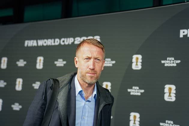 Soccer FIFA World Cup Qualification Europe 2025 26 Playoff Draw Home of FIFA Zurich, Switzerland Swedens national coach Graham Potter Zurich Canton Zurich Switzerland Copyright: xJOERANxSTEINSIEKx
