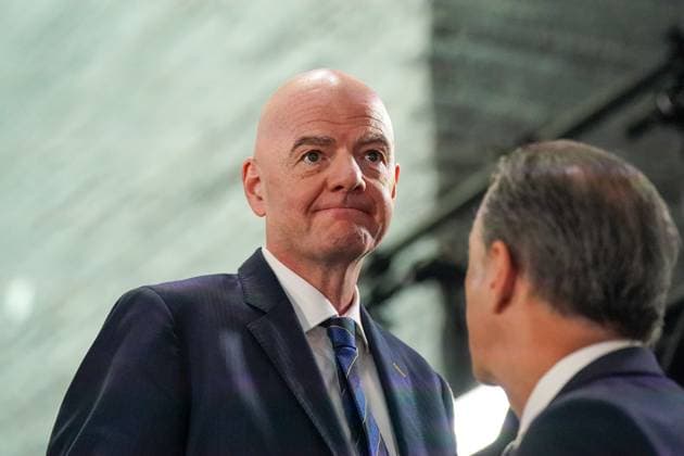 Football FIFA World Cup Qualification Europe 2025 26 Playoff Draw Home of FIFA Zurich, Switzerland Gianni Infantino FIFA President Zurich Canton of Zurich Switzerland Copyright: xJOERANxSTEINSIEKx