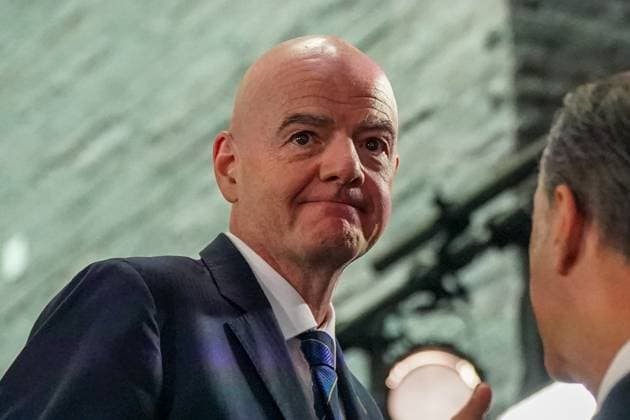Football FIFA World Cup Qualification Europe 2025 26 Playoff Draw Home of FIFA Zurich, Switzerland Gianni Infantino FIFA President Zurich Canton of Zurich Switzerland Copyright: xJOERANxSTEINSIEKx