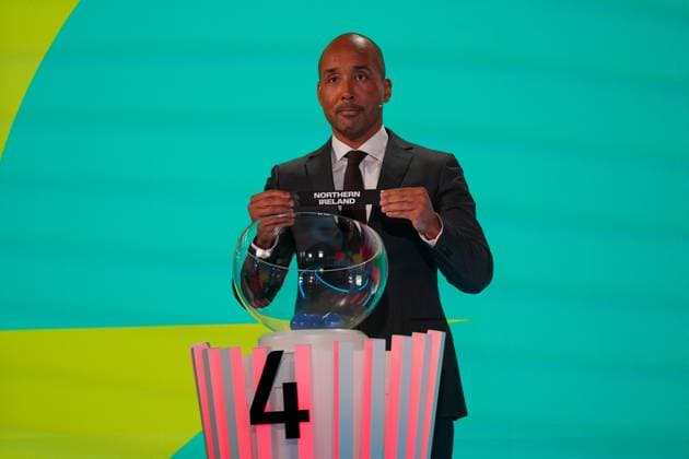 Soccer FIFA World Cup Qualification Europe 2025 26 Playoff Draw Home of FIFA Zurich, Switzerland Martin Dahlin FIFA Legend draws Northern Ireland Zurich Canton Zurich Switzerland Copyright: xJOERANxSTEINSIEKx