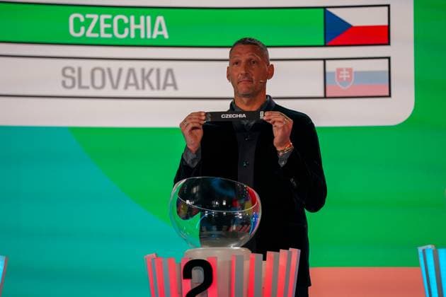 Soccer FIFA World Cup Qualification Europe 2025 26 Playoff Draw Home of FIFA Zurich, Switzerland Marco Materazzi FIFA Legend draws Czechia Zurich Canton Zurich Switzerland Copyright: xJOERANxSTEINSIEKx