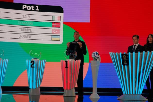 Soccer FIFA World Cup Qualification Europe 2025 26 Playoff Draw Home of FIFA Zurich, Switzerland Marco Materazzi FIFA Legend Draws Denmark Zurich Canton Zurich Switzerland Copyright: xJOERANxSTEINSIEKx