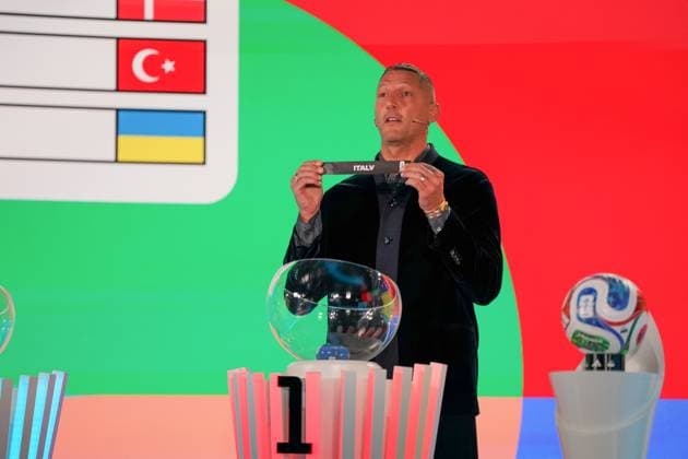 Soccer FIFA World Cup Qualification Europe 2025 26 Playoff Draw Home of FIFA Zurich, Switzerland Marco Materazzi FIFA Legend Draws Italy Zurich Canton Zurich Switzerland Copyright: xJOERANxSTEINSIEKx