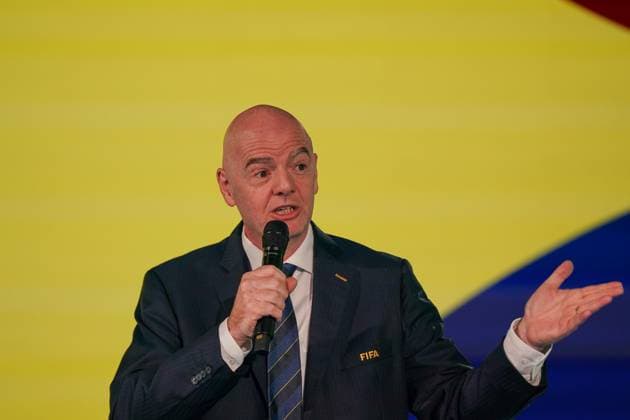 Football FIFA World Cup Qualification Europe 2025 26 Playoff Draw Home of FIFA Zurich, Switzerland Gianni Infantino FIFA President Zurich Canton of Zurich Switzerland Copyright: xJOERANxSTEINSIEKx