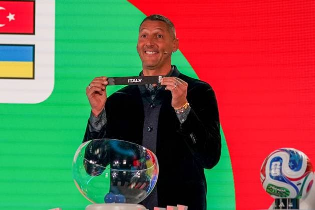 Soccer FIFA World Cup Qualification Europe 2025 26 Playoff Draw Home of FIFA Zurich, Switzerland Marco Materazzi FIFA Legend Draws Italy Zurich Canton Zurich Switzerland Copyright: xJOERANxSTEINSIEKx