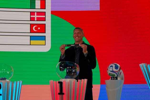 Soccer FIFA World Cup Qualification Europe 2025 26 Playoff Draw Home of FIFA Zurich, Switzerland Marco Materazzi FIFA Legend Draws Italy Zurich Canton Zurich Switzerland Copyright: xJOERANxSTEINSIEKx