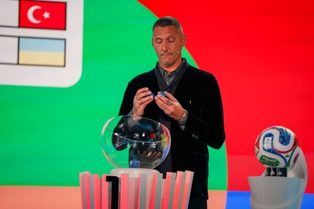 Football FIFA World Cup Qualification Europe 2025 26 Playoff Draw Home of FIFA Zurich, Switzerland Marco Materazzi FIFA Legend opens ball Copyright: xJOERANxSTEINSIEKx