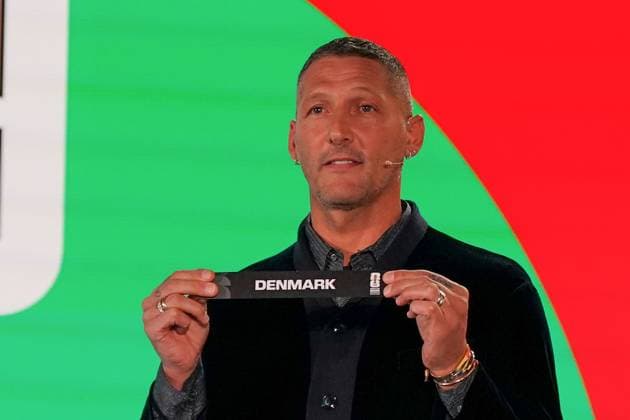 Football FIFA World Cup Qualification Europe 2025 26 Playoff Draw Home of FIFA Zurich, Switzerland Marco Materazzi FIFA Legend draws Denmark Copyright: xJOERANxSTEINSIEKx