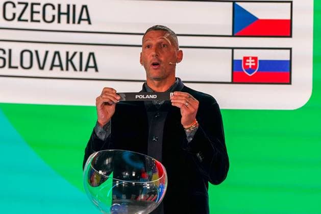 Football FIFA World Cup Qualification Europe 2025 26 Playoff Draw Home of FIFA Zurich, Switzerland Marco Materazzi FIFA Legend draws Poland Copyright: xJOERANxSTEINSIEKx