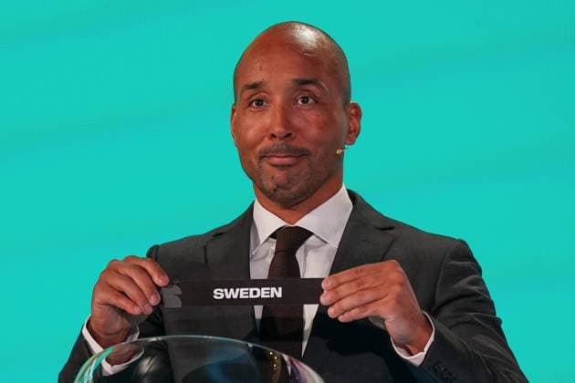 Football FIFA World Cup Qualification Europe 2025 26 Playoff Draw Home of FIFA Zurich, Switzerland Martin Dahlin FIFA Legend draws Sweden Copyright: xJOERANxSTEINSIEKx