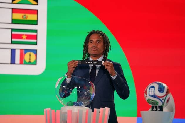 Football FIFA World Cup Qualification Europe 2025 26 Playoff Draw Home of FIFA Zurich, Switzerland Christian Karembeu FIFA Legend Congo Congo DR Copyright: xJOERANxSTEINSIEKx