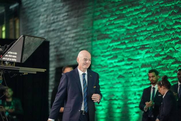 Football FIFA World Cup Qualification Europe 2025 26 Playoff Draw Home of FIFA Zurich, Switzerland Gianni Infantino FIFA President Copyright: xJOERANxSTEINSIEKx