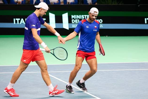 TENNIS - Internazionali di Tennis - Davis Cup - Final Eight Tomas MACHAC (CZE) and Jakub MENSIK (CZE) during Davis Cup - Final Eight, International Tennis match in Bologna, Italy, November 20 2025 Bologna Italy  Copyright: xIPAxSport ABACAx