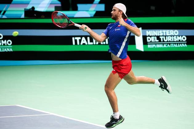 Tomas MACHAC (CZE) during Davis Cup - Final Eight, International Tennis match in Bologna, Italy, November 20 2025  Copyright: xRobertaxCorradin IPAxSportx xipa-agency.netx xx IPA_68171690 IPA_Agency_IPA68171690