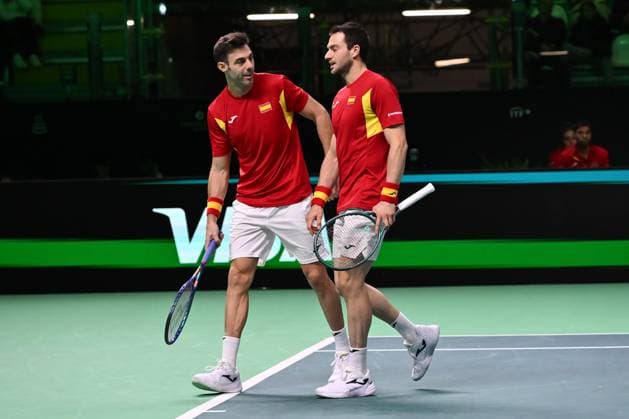 Marcel Granollers-Pujol and Pedro Martinez Portero of Spain during the Davis Cup Quarter-Final match between Marcel Granollers-Pujol and Pedro Martinez Portero of Spain v Tomas Machac and Adam Pavlasek of Czechia competes in the 1500m Women at Supertennis Arena - Bolognafiere on November 20, 2025 in Bologna, Italy  Copyright: xDomenicoxCippitelli IPAxSportx xipa-agency.netx xx IPA_68173328 IPA_Agency_IPA68173328