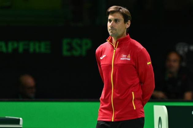 David Ferrer, captain of team Spain in action during the Davis Cup Quarter-Final match between Marcel Granollers-Pujol and Pedro Martinez Portero of Spain v Tomas Machac and Adam Pavlasek of Czechia competes in the 1500m Women at Supertennis Arena - Bolognafiere on November 20, 2025 in Bologna, Italy  Copyright: xDomenicoxCippitelli IPAxSportx xipa-agency.netx xx IPA_68173629 IPA_Agency_IPA68173629