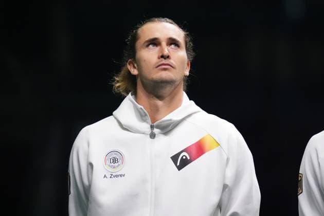 Alexander Zverev enters the pitch before the Davis Cup Finals 2025 Quarterfinals match between Tomas Martin Etcheverry (Argentina) and Jan-Lennard Struff (Germany) at Bologna Fiere, Bologna, Italy - November 20, 2025. - Tennis.  Copyright: xMassimoxPaolone LaPressex
