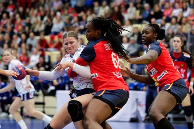 Posten Cup Norway Spain Sotra 20251120 Norway s Maren Nyland Aardahl during the handball match between Norway and Spain during the Posten Cup in Sotra Arena Photo Paul S Amundsen NTB Sotra Norway EDITORIAL USE ONLY RESTRICTED USE FOR BETTING COMPANIES  Copyright: xPaulxS.xAmundsenx xNTBx