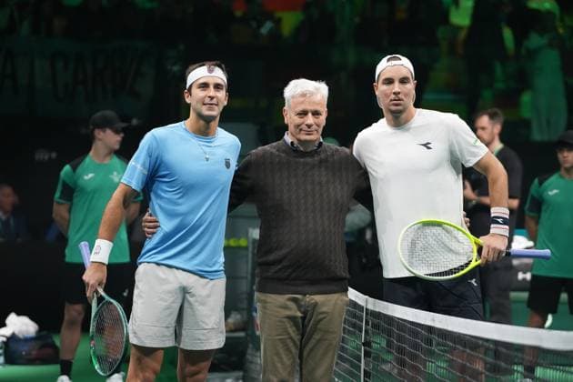 Tennis, Davis Cup Finals in Bologna, Argentina - Germany