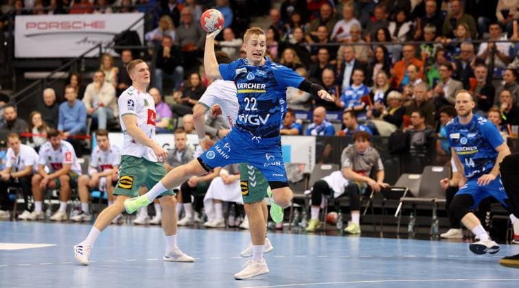 BAU 20 11 2025 Stuttgart Handball TVB Stuttgart vs GWD Minden, Torben Matzken TVB