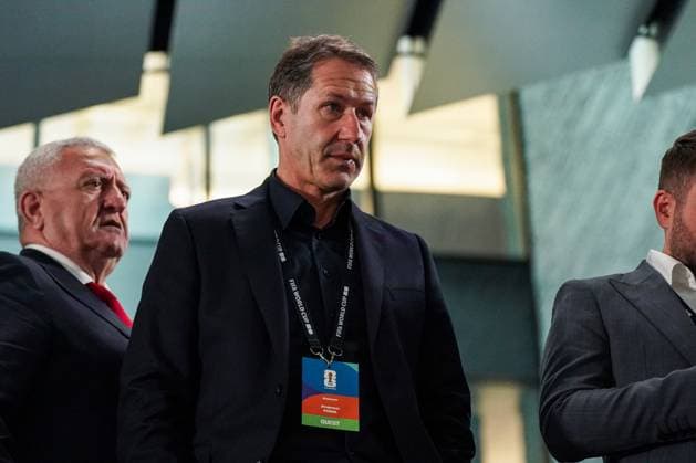 Soccer FIFA World Cup Qualification Europe 2025 26 Playoff Draw Home of FIFA Zurich, Switzerland Franco Foda National Coach Kosovo Zurich Canton of Zurich Switzerland Copyright: xJOERANxSTEINSIEKx