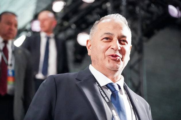 Soccer FIFA World Cup Qualification Europe 2025 26 Playoff Draw Home of FIFA Zurich, Switzerland Angel Fernando Costa Sarmiento President Football Association Bolivia Zurich Canton Zurich Switzerland Copyright: xJOERANxSTEINSIEKx