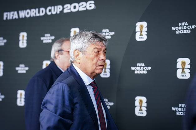 Football FIFA World Cup Qualification Europe 2025 26 Playoff Draw Home of FIFA Zurich, Switzerland Mircea Lucescu National Coach Romania Zurich Canton of Zurich Switzerland Copyright: xJOERANxSTEINSIEKx